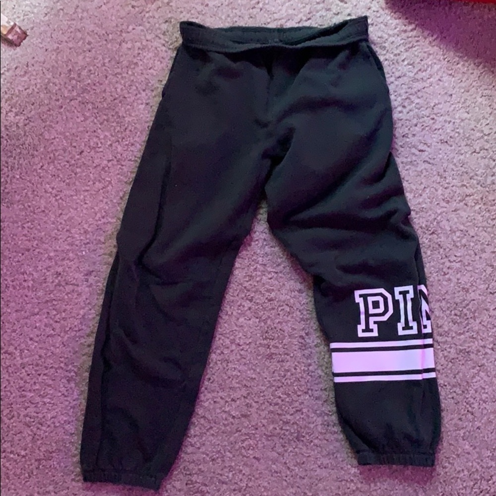 Victoria Secret’s Pink Sweatpants-green